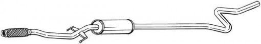 Toba esapament intermediara potrivit CITROEN C3 AIRCROSS II, C3 III, C4 CACTUS; OPEL CROSSLAND X /LAND; PEUGEOT 2008 I, 208 I, 208/HATCHBACK 1.0/1.2/1.2LPG 03.12- - Img 1