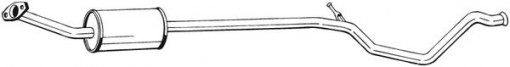 Toba esapament intermediara potrivit CITROEN C4, C4 I; PEUGEOT 307, 308 I 1.6/1.6ALK 08.00-10.14