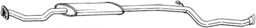 Toba esapament intermediara potrivit CITROEN SAXO; PEUGEOT 106 I, 106 II, 106 II/HATCHBACK 1.4/1.5D/1.6 09.91-07.04