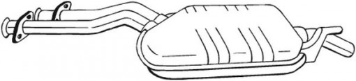 Toba esapament intermediara potrivit MERCEDES 124 (C124) 3.0 03.87-05.93