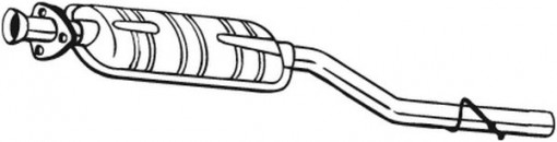 Toba esapament intermediara potrivit MERCEDES C T-MODEL (S203), C (W203) 1.8/2.0 05.00-08.07