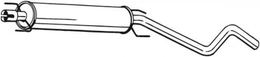 Toba esapament intermediara potrivit OPEL ASTRA H, ASTRA H CLASSIC, ASTRA H/KOMBI 1.6/1.6LPG/1.8 08.04-05.14