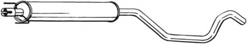Toba esapament intermediara potrivit OPEL ZAFIRA A, ZAFIRA B, ZAFIRA B/MINIVAN 1.6-1.8LPG 04.99-04.15