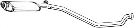 Toba esapament intermediara potrivit PEUGEOT 306 1.9D/2.0D 05.93-12.02
