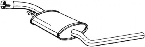 Toba esapament intermediara potrivit VW TRANSPORTER T4 1.9D 07.90-12.95