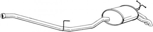 Toba finala esapament potrivit MERCEDES E (W210) 2.2D 06.98-03.02