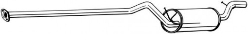 Toba finala esapament potrivit VOLVO C30, S40 II, V50; FORD C-MAX, FOCUS C-MAX, FOCUS II; MAZDA 3 1.6D/1.8D 10.03-12.12