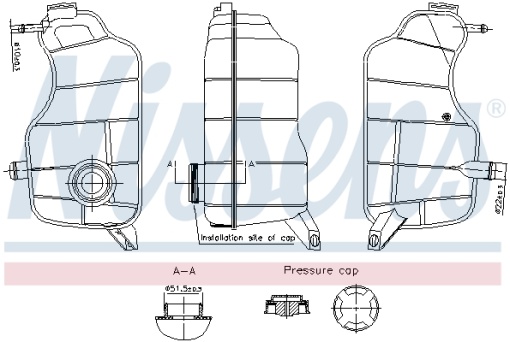 Vas expansiune racire potrivit FORD FIESTA IV 08.95-01.02