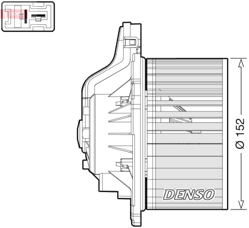 Ventilator habitaclu potrivit HYUNDAI GRAND SANTA FÉ, I30, SANTA FÉ II, SANTA FÉ III, SANTA FÉ II/SUV; KIA CARENS IV, CEE'D 1.0-2.4 01.09-