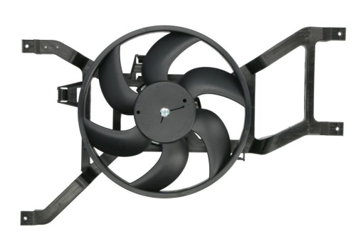 Ventilator radiator (cu carcasa) potrivit DACIA LOGAN, LOGAN EXPRESS, LOGAN MCV, SANDERO; RENAULT LOGAN I, SANDERO/STEPWAY I 1.0ALK-1.6LPG 08.04-
