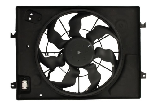 Ventilator radiator (cu carcasa) potrivit HYUNDAI TUCSON, TUCSON/SUV; KIA SPORTAGE II 2.0/2.0D/2.0LPG 06.04-12.10