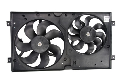 Ventilator radiator (cu carcasa) potrivit SEAT IBIZA IV, LEON; SKODA FABIA II, OCTAVIA I, OCTAVIA II; VW GOLF V, NEW BEETLE 1.4-2.0 09.96-05.15