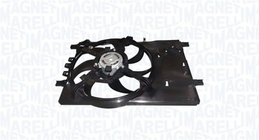 Ventilator radiator potrivit FIAT GRANDE PUNTO, PUNTO, PUNTO EVO, PUNTO EVO/HATCHBACK, PUNTO/HATCHBACK; OPEL CORSA D, CORSA D/HATCHBACK 0.9-1.4LPG 06.05-