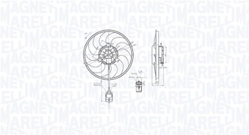 Ventilator radiator potrivit OPEL ASTRA G, ASTRA G CLASSIC, ASTRA G/KOMBI, ASTRA H, ZAFIRA A, ZAFIRA B 1.2-2.2D 02.98-04.15