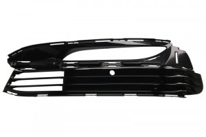 Acoperire bara fata Stanga potrivit BMW 7 (G11, G12) dupa 2015 2015-2019 - (Partial inchis, PURE EXCELLENCE, cu gauri pentru lampa de ceata, plastic, negru lucios)