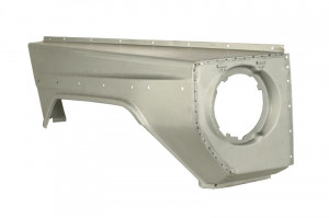Aripa Dreapta Fata potrivit MERCEDES G-CLASS W460, G-CLASS W461, W462, W463 1979-2018 - (3 deschideri pentru lumini indicatoare; Versiune de baza cu lumina indicatoare inalta)