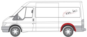 Aripa kit reparatie spate stanga potrivit FORD TRANSIT V, TRANSIT V FL 2000-2013 - (protectie noroi) - Img 2