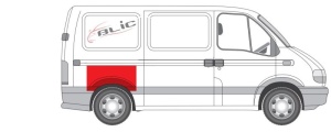 Aripa spate dreapta potrivit NISSAN INTERSTAR; OPEL MOVANO A; RENAULT MASTER II, MASTER PRO 1998-2010 - (inaltime 50mm) - Img 2