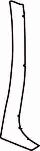 Autoclant protectie aripa spate dreapta potrivit TOYOTA AURIS E18 2012-2018 - (culoare: transparent, 3M PPF 4.0 foil / Self-adjusting)