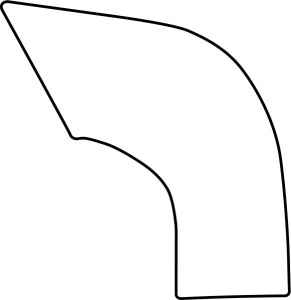 Autocolant protectie prag spate stanga potrivit VW BEETLE 5C 2011-2019 - (culoare: transparent, 3M PPF 4.0 foil / auto-ajustare)