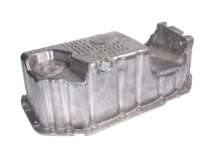 Baie ulei (cu locas pentru senzor, aluminiu) potrivit SEAT CORDOBA, IBIZA III; SKODA FABIA I; VW GOLF 4, POLO, POLO IV 1999-2009 - (cu locas pentru senzor; aluminiu)