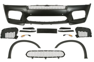 Bara Fata potrivita BMW X5 E70 2007-2010 (fara primer Pachet M, cu orificii senzori parcare, grund)