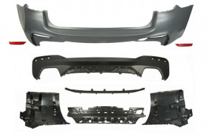 Bara spate M PERFORMANCE, locas senzor parcare: 6, grunduit potrivit BMW 5 G30, F90, 5 G31 Break dupa 2017