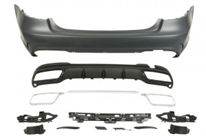 Bara spate pachet AMG, cu intarire; cu suporti , aluminiu/grunduit potrivit MERCEDES E T-MODEL S212, E W212 Sedan 2013-2016