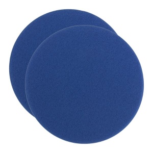 Burete abraziv lustruire SPONGE BLUE ULTRA FINE 140 / 25 MM - 2 PC, tip: moale, diametru: 125/140 mm, grosime: 25 mm, culoare: albastru, suporturi de montare: cârlig și buclă, 2 buc - Img 2