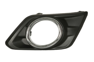 Capac bara fata Dreapta cu locas lampa ceata, plastic, crom/negru potrivit NISSAN X-TRAIL III dupa 2014 2013-2017