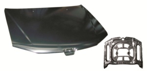 Capota motor potrivit PEUGEOT 306, 306/HATCHBACK, 306/KOMBI 1997-2002 - (otel) - Img 2