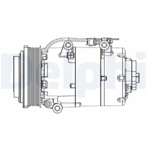 Compresor climatizare potrivit FORD C-MAX, FOCUS C-MAX, FOCUS II 1.8D 07.04-09.12 - Img 1