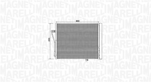 Condensator climatizare (cu uscator) potrivit BMW 7 (F01, F02, F03, F04) 4.4/4.4H/6.0 09.08-12.15 - Img 1