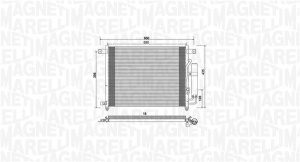 Condensator climatizare (cu uscator) potrivit CHEVROLET AVEO / KALOS; DAEWOO KALOS 1.4 09.02- - Img 1