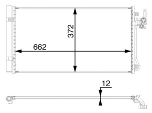 Condensator climatizare (cu uscator) potrivit LAND ROVER DISCOVERY SPORT, RANGE ROVER EVOQUE 2.0-2.0H 12.14- - Img 4
