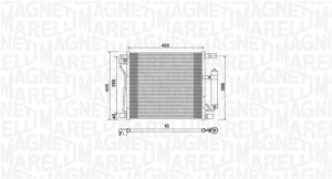 Condensator climatizare (cu uscator) potrivit NISSAN JUKE 1.6 06.10-12.19 - Img 2