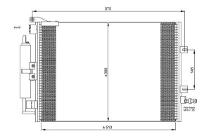 Condensator climatizare (cu uscator) potrivit RENAULT CLIO III, MODUS 1.2-2.0 12.04- - Img 1