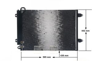 Condensator climatizare (cu uscator) potrivit VW CC B7, PASSAT ALLTRACK B7, PASSAT B6, PASSAT B7, PASSAT B7/KOMBI 1.6-2.0D 03.05-12.16 - Img 2