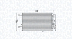 Condensator climatizare potrivit MITSUBISHI L200, PAJERO SPORT I 2.0-3.0 06.96- - Img 2