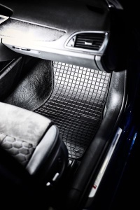 Covoras podea cauciuc FROGUM Rubber, 4 buc BASIC, fata/spate, set, culoare negru, potrivit JAGUAR F-PACE 09.15- - Img 3