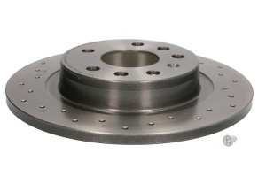 Disc frana BREMBO Xtra, 1 buc., Drilled, spate ; stanga/dreapta, diametru exterior 278 mm, grosime 12 mm, potrivit CADILLAC BLS; OPEL SIGNUM, VECTRA C, VECTRA C GTS; SAAB 9-3, 9-3X 1.6-2.8 04.02- - Img 1