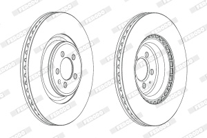 Disc frana Fata Dreapta/Stanga potrivit AUDI A4 ALLROAD B8, A4 B8, A5, A6 C7, A7, Q5; PORSCHE MACAN 1.8-4.2 06.07- - Img 4
