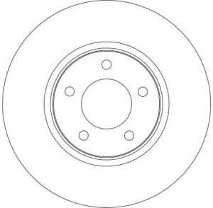 Disc frana Fata Dreapta/Stanga potrivit CHRYSLER RAM, VOYAGER III, VOYAGER IV; DODGE CARAVAN 2.4-3.8 01.95-07.09 - Img 4