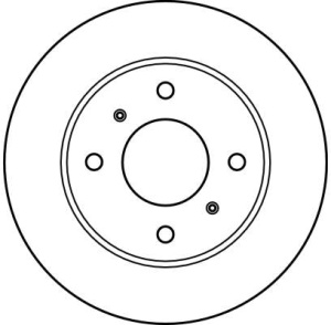 Disc frana Fata Dreapta/Stanga potrivit INFINITI G20; NISSAN 200SX, ALMERA II, CEDRIC, PRAIRIE PRO, PRIMERA, SENTRA V, SKYLINE 1.5-3.0 10.83-11.06 - Img 4