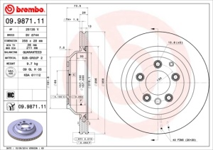 Disc frana Spate Dreapta/Stanga potrivit AUDI Q7; PORSCHE CAYENNE; VW TOUAREG 2.5D-6.0D 09.02- - Img 3