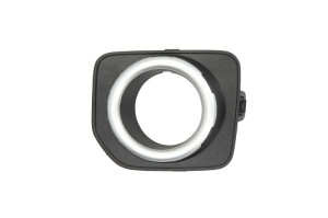 Element bara fata Stanga potrivit LAND ROVER DISCOVERY IV 2009-2018 (rama de argint, cu orificii lampa ceata, negru)
