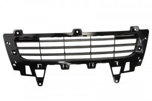 Element grila fata Cadru grila fata mijloc potrivit PORSCHE CAYENNE dupa 2007 - (plastic, negru)