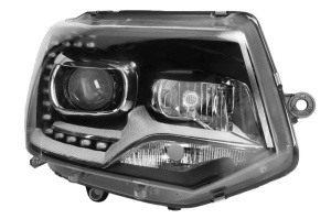 Far Dreapta (D3S/H7/LED/PY24W, electric, cu motor, culoare insert: cromat, culoare semnalizator: transparent) potrivit VW TRANSPORTER T5 2003-2015
