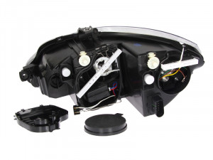 Far Dreapta (H1/H7, electric, cu motor, culoare insertie: negru) potrivit SEAT ALTEA, ALTEA XL, LEON, TOLEDO III - Img 2