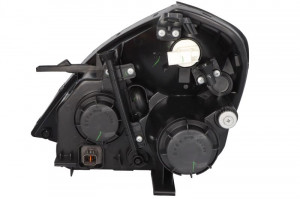 Far Dreapta (H1/H7, electric, fara motoras, culoare insertie: cromat, culoare semnalizator: transparent) potrivit KIA CARNIVAL III - Img 2